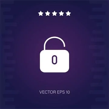 Unlocked vector icon Illustrazione stock