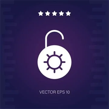 Unlocked vector icon Stock Illustration