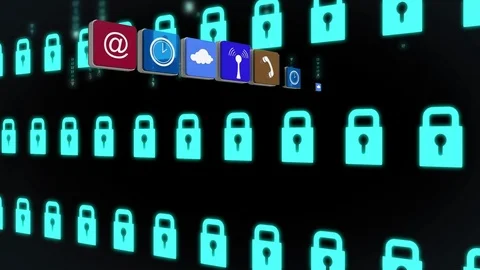Unlocking apps Stock Footage 110688849