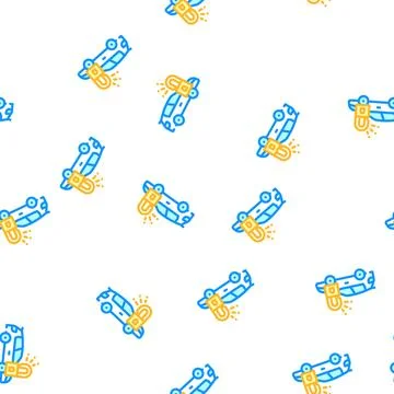 Unlocking car vector seamless pattern 스톡 일러스트