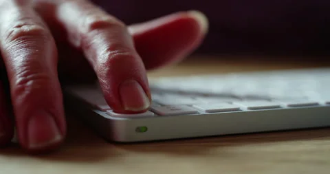 Unlocking computer with fingerprint Stock Footage 242603298