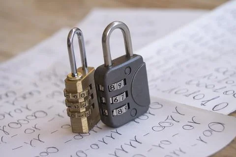 Unlocking Data Security concept Stock Photos