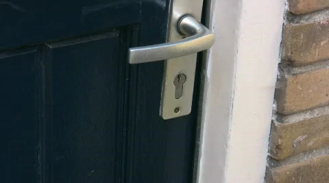 Unlocking the door Stock Footage 436682