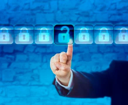 Unlocking An Information Packet In A Data Stream Stock Photos