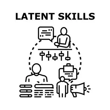 Unlocking latent skills development and career potential 스톡 일러스트