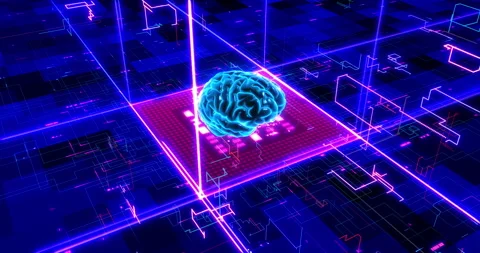 Unlocking Potential: Artificial Intelligence, Computer Chips, and Technology Stock Footage 238787253