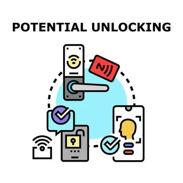 Unlocking potential with smart digital access systems Stock Illustration