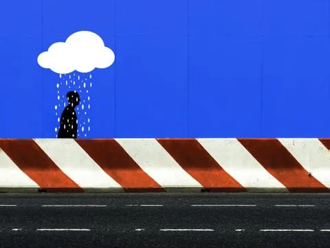 Unlucky man Stock Illustration