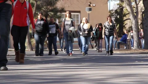UNM Students Stock Footage