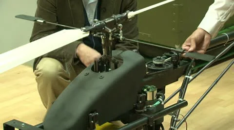 Unmanned helicopter Video stock 10841336