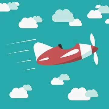 Unmanned plane in sky Illustrazione stock