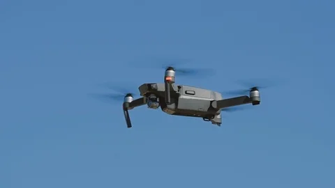 Unmanned small drone equipped video Stock Video Pond5