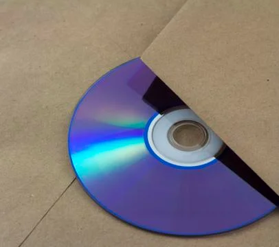 Unmarked envelope with a cd inside Stock Photos