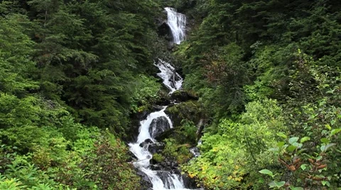 Unnamed Waterfalls Stock Footage 8599594