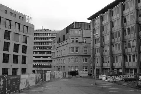 Unoccupied Land Plot Situated Next To Prominent.. Stock Photos