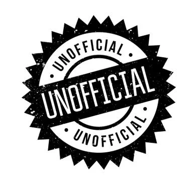 Unofficial rubber stamp Stock Illustration