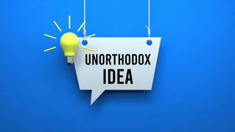 Unorthodox idea Stock Illustration