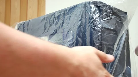 Unpack the new computer system unit Stock Footage 91534747