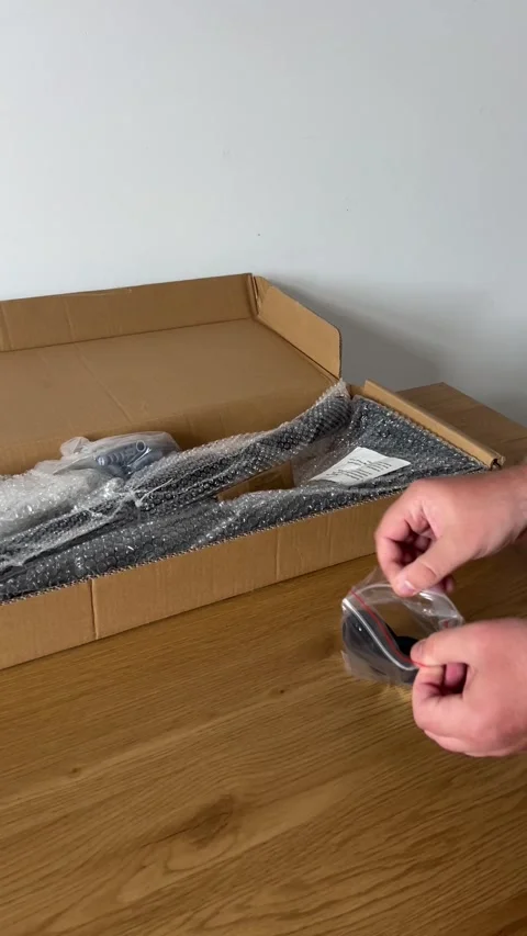 Unpacking Pull-Up Bar Handles Stock Footage 311017508