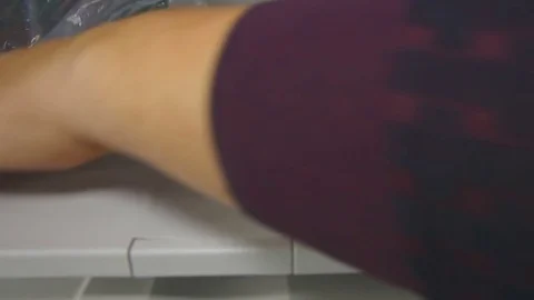 Unpacking of the top part of the printer Stock Footage 81139080