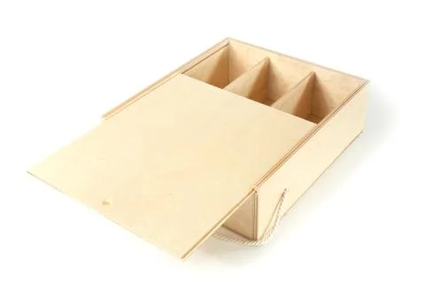 Unpainted a box with compartments Stock Photos