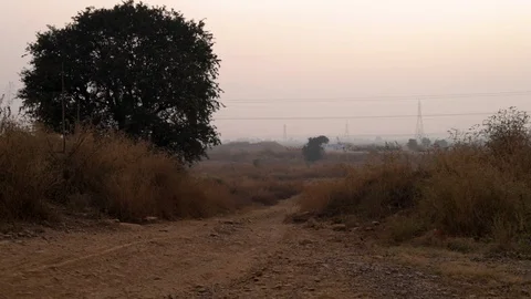 Unpaved Road Stock Footage 121709151