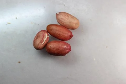 Unpeeled peanut with shells Stock Photos