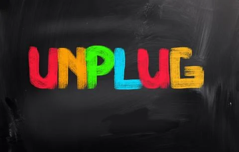 Unplug concept Stock Illustration