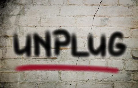 Unplug concept Stock Illustration