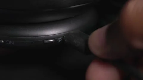 Unplug remove usb c cable Video stock 166636398