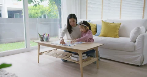 Unplugged coding activity for kindergarten kids at home or homeschool. Stock Footage 164010766