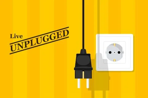 Unplugged Stock Illustration