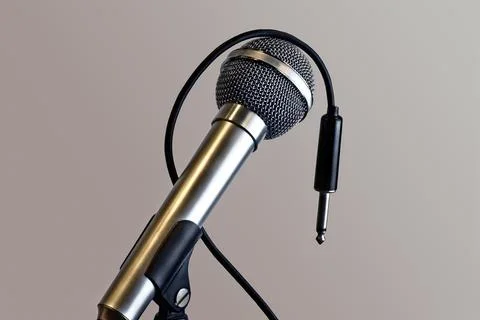 Unplugged Microphone Stockfoto's