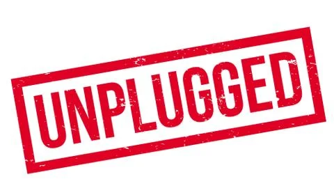 Unplugged rubber stamp Stock Illustration