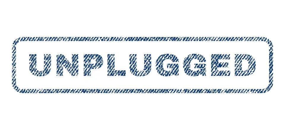 Unplugged Textile Stamp Stock Illustration