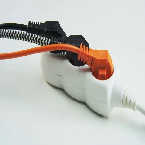 Unplugging All Cables from a Power Board Stock Footage 69712718
