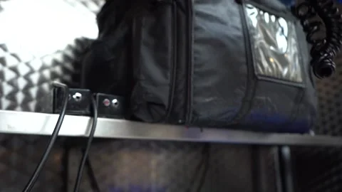 Unplugging Delivery Bag Ready For Order Stock Footage 146228664