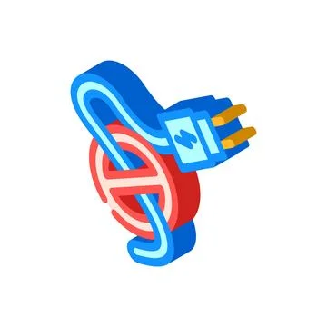 Unplugging electric wire from power source concept 스톡 일러스트