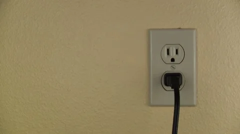 Unplugging to save electrical energy Stock Footage 4806376