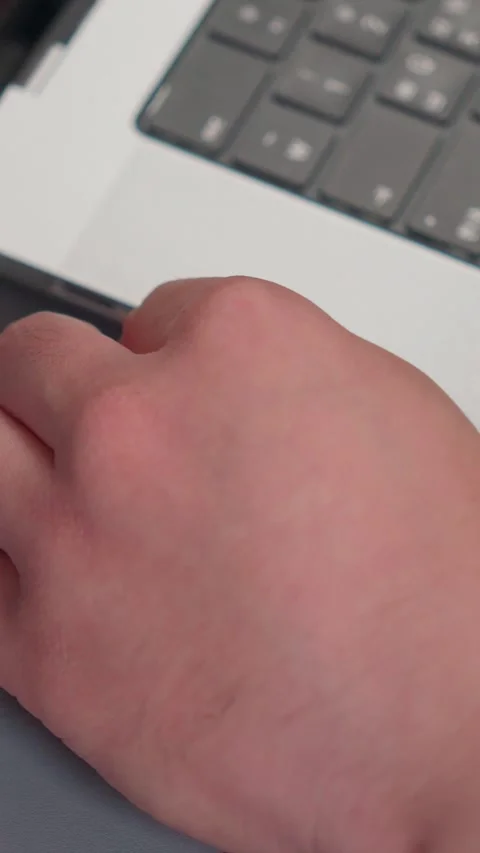 Unplugging Type-C Cable From Laptop Port Close Up Vertical 4K Video stock 338368543