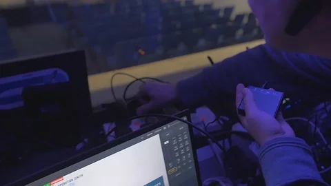 Unplugging Wires and Plugs 2 Stock Footage 101346694