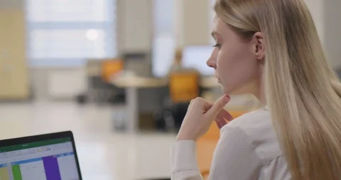 Unprepared candidate worried at interview Video stock 108316896