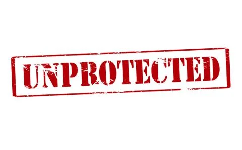 Unprotected Illustrazione stock