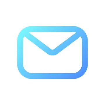 Unread message pixel perfect gradient linear ui icon Ilustração Stock