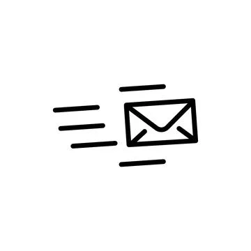 Unread message pixel perfect linear ui icon. Closed envelope. Email communi.. Stock Illustration