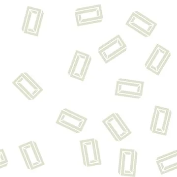 Unreal impossible geometric shape glyph seamless pattern イラスト素材