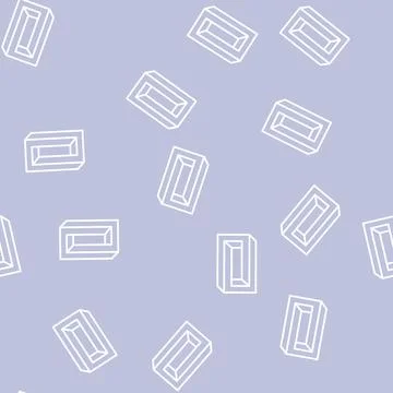 Unreal impossible geometric shape line seamless pattern Stock Illustration