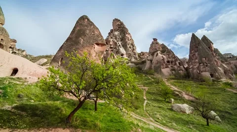 Unreal world of Cappadocia. Stock Footage 67095231