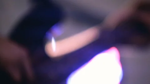 Unrecognizable bass player performs on stage Vídeos de archivo 99067965