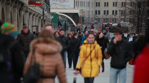 Unrecognizable Crowd Stock Footage 24717559